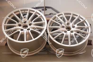 19-inch SportDesign wheel set, 8J x 19 ET57+ 11J x 19 ET51, silver 19-inch SportDesign wheel set, 8J x 19 ET57+ 11J x 19 ET51, silver