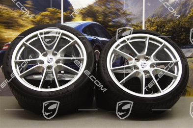 20" Koła letnie Carrera S III, felgi 8,5J x 20 ET51 + 11J x 20 ET52 + NOWE opony letnie Pirelli P Zero 245/35 ZR20 + 305/30 ZR20, z czujnikami ciśnienia