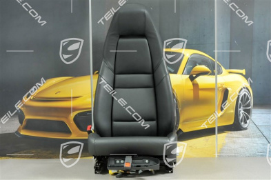 Seat, el. adjustment, leather, Black, L