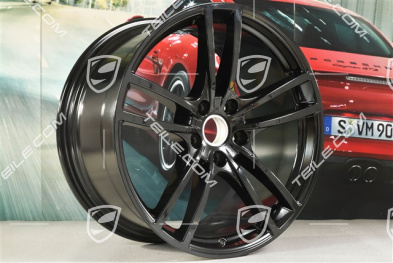 21-inch wheel rim Cayenne Turbo, 11J x 21 ET49, black high gloss