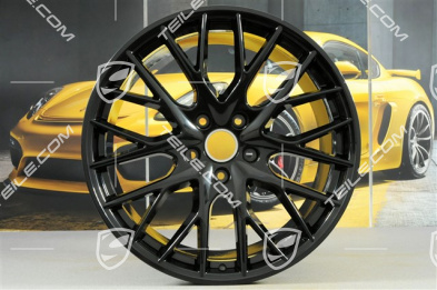 21" Felgensatz Panamera Sport Design, Felgen 9,5J x 21 ET71 + 11,5J x 21 ET69, in Schwarz Hochglanz