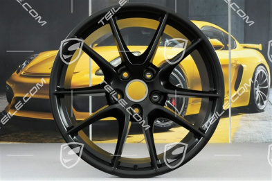 20" Carrera S III wheel rim set, 8,5J x 20 ET51 + 11J x 20 ET52, satin black matt