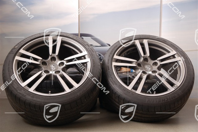 20" komplet kół letnich Turbo II, felgi 9,5 J x 20 ET 65 + 11 J x 20 ET 68 + opony 255/40 ZR 20 + 295/35 ZR 20, RDK