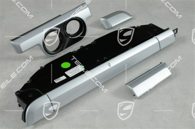 Set moulding, incl. support beverages, trim strip cupholder cover, painted, rhodium silver metallic Set moulding, incl. support beverages, trim strip cupholder cover, painted, rhodium silver metallic
