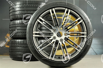 20" Turbo III koła letnie, komplet, felgi 9,5J x 20 ET65 + 11J x 20 ET68 + opony Michelin Pilot Super Sport 255/40 R20 + 295/35 R20, z czujnikami ciśnienia