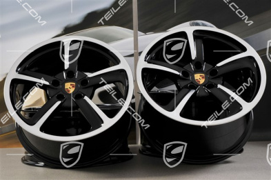 20" Komplet felg Sport Techno, 9J x 20 ET51 + 11,5J x 20 ET48, czarny wysoki połysk