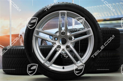 19" Winterräder Satz Carrera, Felgen 8,5J x 19 ET54 + 11J x 19 ET48 + Continental Winterreifen 235/40 R19 + 295/35 R19, mit RDK-Sensoren