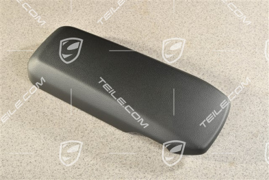 Armrest / tunnel, trim cover, Leatherette / Slush, Black