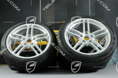 19" winter wheel set Carrera, wheels 8,5J x 19 ET54 + 11J x 19 ET48 + Continental winter tyres 235/40 R19 + 295/35 R19, without TPMS.