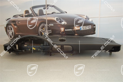 Dashboard, upper part, black leather, Sport Chrono Package