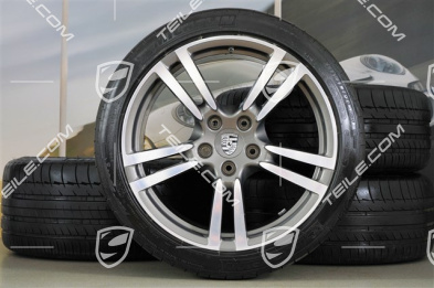 20" Turbo II Sommerräder Satz,  9,5J x 20 ET65 + 11J x 20 ET68 + NEUE Michelin Sommerreifen 255/40 ZR 20 + 295/35 ZR20, ohne RDK-Sensoren