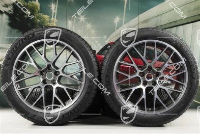 20" "RS Spyder Design" koła zimowe, komplet, felgi 9J x 20 ET26 + 10J x 20 ET19, opony zimowe Michelin Pilot Alpin 5 SUV 265/45 R20 + 295/40 R20, z czujnikami ciśnienia