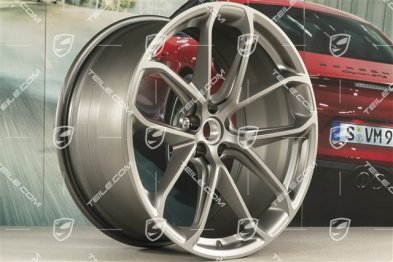 21-inch wheel rim "GT Design", 10J x 21 ET19, Platinum satin matt