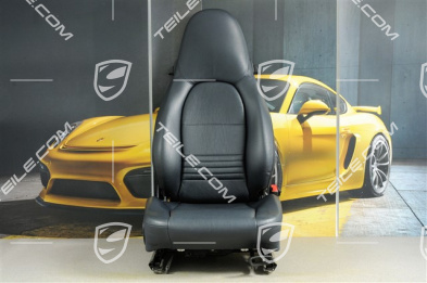 Seat, manual adjustable, heating, leather, Metropole blue, damage, R
