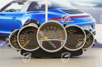 Carrera GT (980) Instrument cluster, FJD, titanium grey / rally black