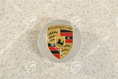 Radzierdeckel, konvex, Wappen farbig, Brilliantchrom