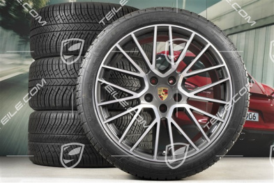 21-inch Cayenne COUPÉ RS Spyder winter wheel set, rims 9,5J x 21 ET46 + 11,0J x 21 ET49 + NEW Michelin Pilot Alpin 5 275/40 R21 + 305/35 R21, with TPMS