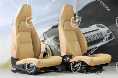 Sitze, leather Luxor Beige, set (L+R)