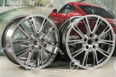 20-inch wheel rim Exclusive Design, 10,5J x 20 ET71 + 9,5J x 20 ET71, for winter use, platinum silver