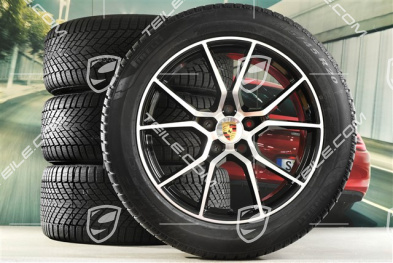 20" Cayenne S Winterräder Satz, Felgen 9J x 20 ET50 + 10,5J x 20 ET64 + Pirelli Winterreifen 255/55 R20 + 295/45 R20, mit RDK-Sensoren,