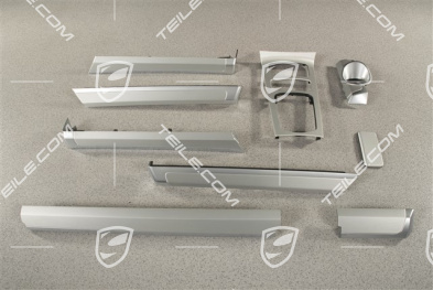 Schalttafelverkleidung, Mittelkonsole und Türverkleidungen Zierleiste Satz, Aluminium
