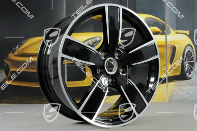 20" Felgensatz Carrera Sport, 8,5J x 20 ET57 + 10,5J x 20 ET51, schwarz hochglanz