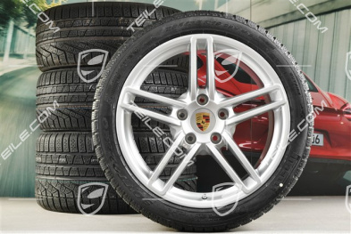 19-inch Carrera winter wheel set, 8,5J x 19 ET54 + 11J x 19 ET69, winter tyres 235/40 R19 + 285/35 R19
