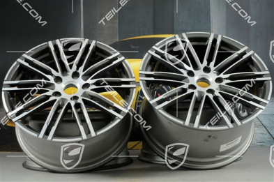 20" Komplet felg Turbo III, felgi przednie 9,5 J x 20 ET 65 + tylne 11 J x 20 ET 68