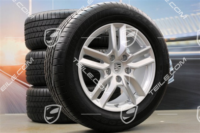 18" all-season wheel set, Cayenne S facelift 2014-> rims 8J x 18 ET53 + GoodYear Eagle LS2 all-season tyres 255/55 R18, TPMS