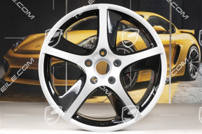 20" Felga Sport Techno, 9J x 20 ET60, srebrny + czarny wysoki połysk