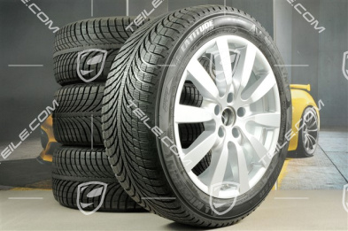 20-inch winter wheels set "Cayenne SportDesign II" facelift 2014->, rims 9J x 20 ET57 + NEW Michelin winter tyres 275/45 R20, with TPM