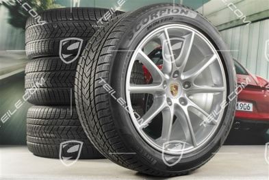 20" Cayenne COUPE Design Winterräder Satz, Felgen 9J x 20 ET50 + 10,5J x 20 ET55 + NEUE Pirelli Winterreifen 275/45 R20 + 305/40 R20, mit RDK-Sensoren, DOT/Bj. 2020