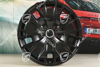 20" Felge Taycan Turbo S Aero Design, 11J x 20 ET60, in Schwarz Seidenmatt