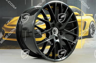 21-inch wheel rim set Panamera Sport Design, rims 9,5J x 21 ET71 + 11,5J x 21 ET69, black high gloss