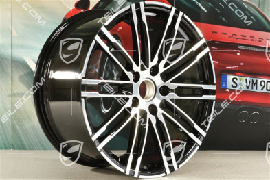 20" Felge, Turbo III, 10J x 20 ET50, schwarz hochglanz