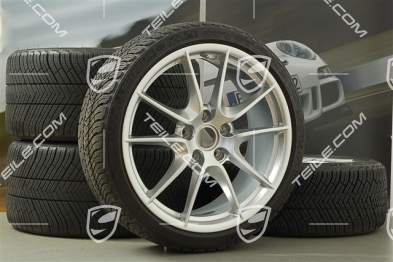 20" Komplet kół zimowych Carrera S (III), 8,5J x 20 ET51 + 11J x 20 ET70, opony zimowe 245/35 ZR20 + 295/30 ZR20, z czujnikami ciśnienia RDK