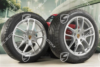18" Cayman winter wheels set, rims 8J x 18 ET57 + 9,5J x 18 ET49, Pirelli Sottozero II winter tires 235/45 R18 + 265/45 R18