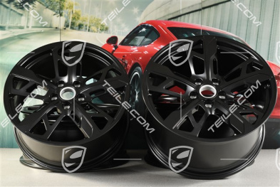 21" Felgensatz Cross Turismo Design, 9,5J x 21 ET60 + 11,5J x 21 ET66, in Schwarz Seidenmatt