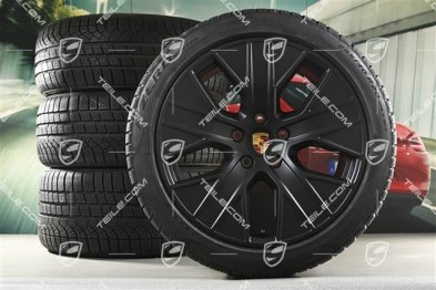 20-inch Turbo Aero winter wheel set, rims 9J x 20 ET54 + 11J x 20 ET60 + NEW Pirelli winter tyres 245/45 R20 + 285/40 R20, black satin matt