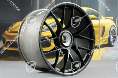 20" Felgensatz Turbo Sport III, Zentralverschluss, 9J x 20 ET51 + 12J x 20 ET63, seidenglanz schwarz matt