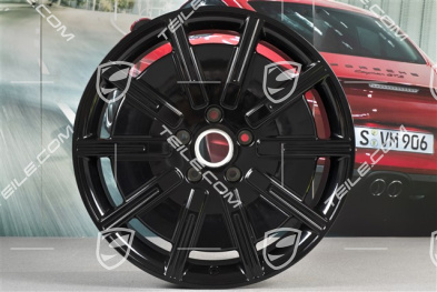 20" komplet felg Taycan Sport Aero, 9J x 20 ET54 + 11J x 20 ET60, czarny wysoki połysk