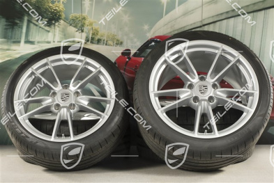 19"+20" koła letnie komplet, Carrera, felgi 8,5J x 19 ET52 + 11,5J x 20 ET67 + opony letnie Pirelli 235/40 R19 + 295/35 R20, z czujnikami ciśnienia