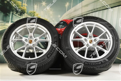 20" koła zimowe Cayenne S, komplet, felgi 9J x 20 ET50 + 10,5J x 20 ET55 + opony zimowe Michelin Pilot Alpin 5 SUV 255/55 R20 + 295/45 R20, z czujnikami ciśnienia