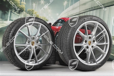 20" Winterräder Satz Carrera S (IV), Felgen 8,5J x 20 ET49 + 11J x 20 ET56 + NEUE Michelin Pilot Alpin PA4 N1 Winterreifen 245/35 R20 + 295/30 R20