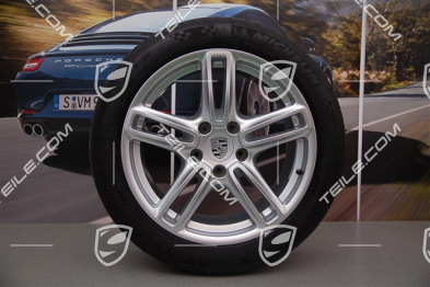 19" Panamera Turbo Sommerräder Satz, vorne Felgen 9J x 19 ET60 + hinten 10J x 19 ET61 + NEUE Sommerreifen 255/45 ZR19 + 285/40 ZR19