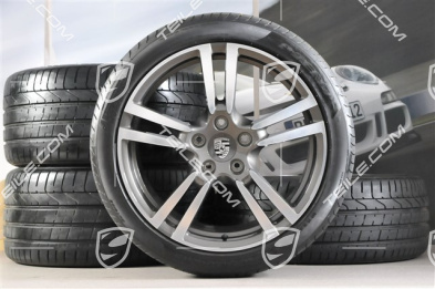 20" komplet kół letnich Turbo II, felgi 9,5 J x 20 ET 65 + 11 J x 20 ET 68 + opony 255/40 ZR 20 (101Y) XL, jak nowe / 100 km