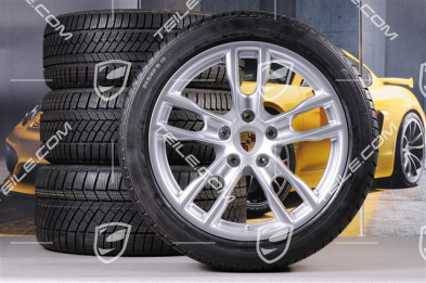 19" winter wheel set Boxster S, 8J x 19 ET57 + 9,5J x 19 ET45, Continental WinterContact winter tires 235/40 R19 + 265/40 R19, with TPMS