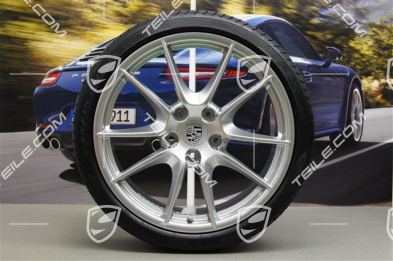 20" Koła letnie Carrera S III, felgi 8,5J x 20 ET51 + 11J x 20 ET52 + NOWE opony letnie Pirelli P Zero 245/35 ZR20 + 305/30 ZR20, z czujnikami ciśnienia