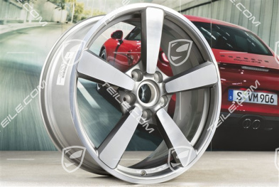 20+21" Komplet felg Carrera Exclusive, felgi: przednie 8,5J x 20 ET53 + tylne 11,5J x 21 ET67, platynowy srebrny