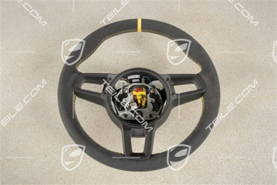 Sports Steering wheel GT, Alcantara, black/speed yellow, 12 o'clock marking Speed yellow